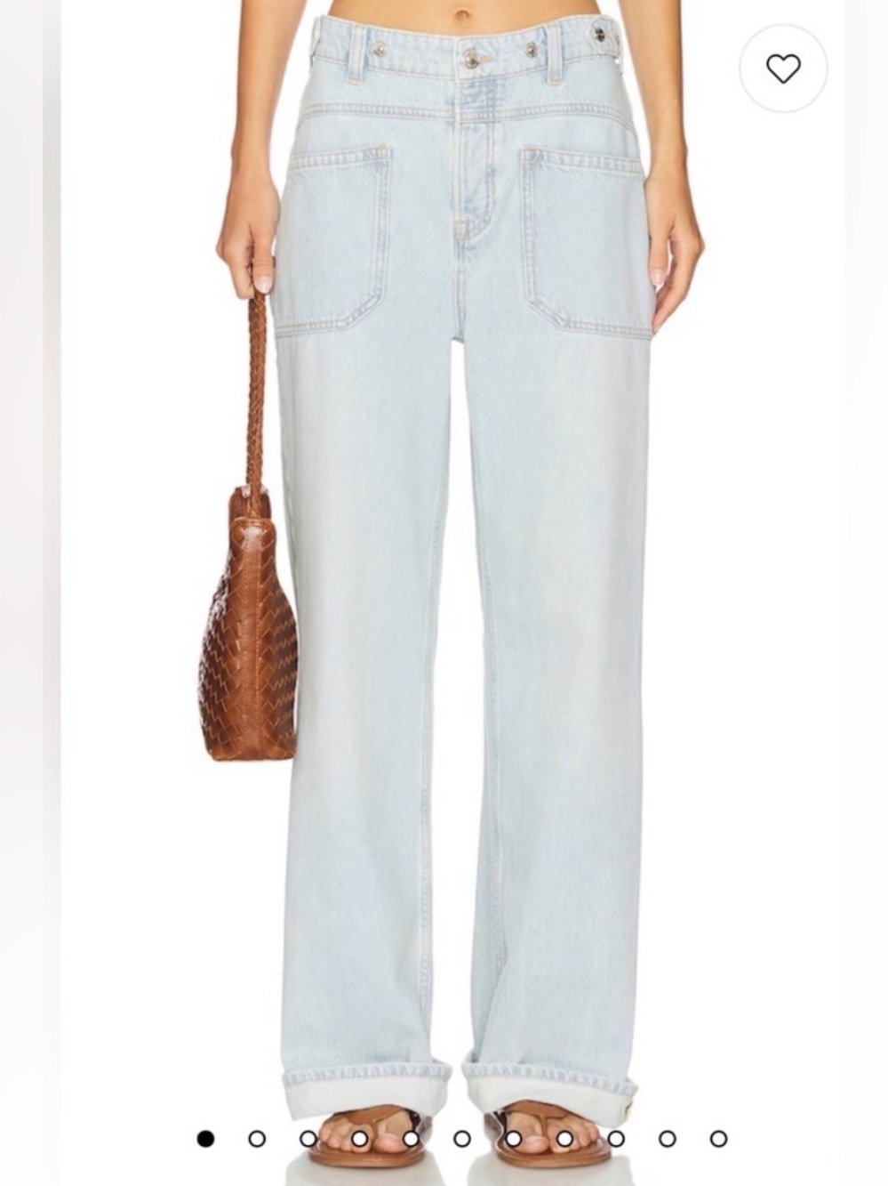 We The Free Palmer Cuffed Wide Leg in Daydream Blue